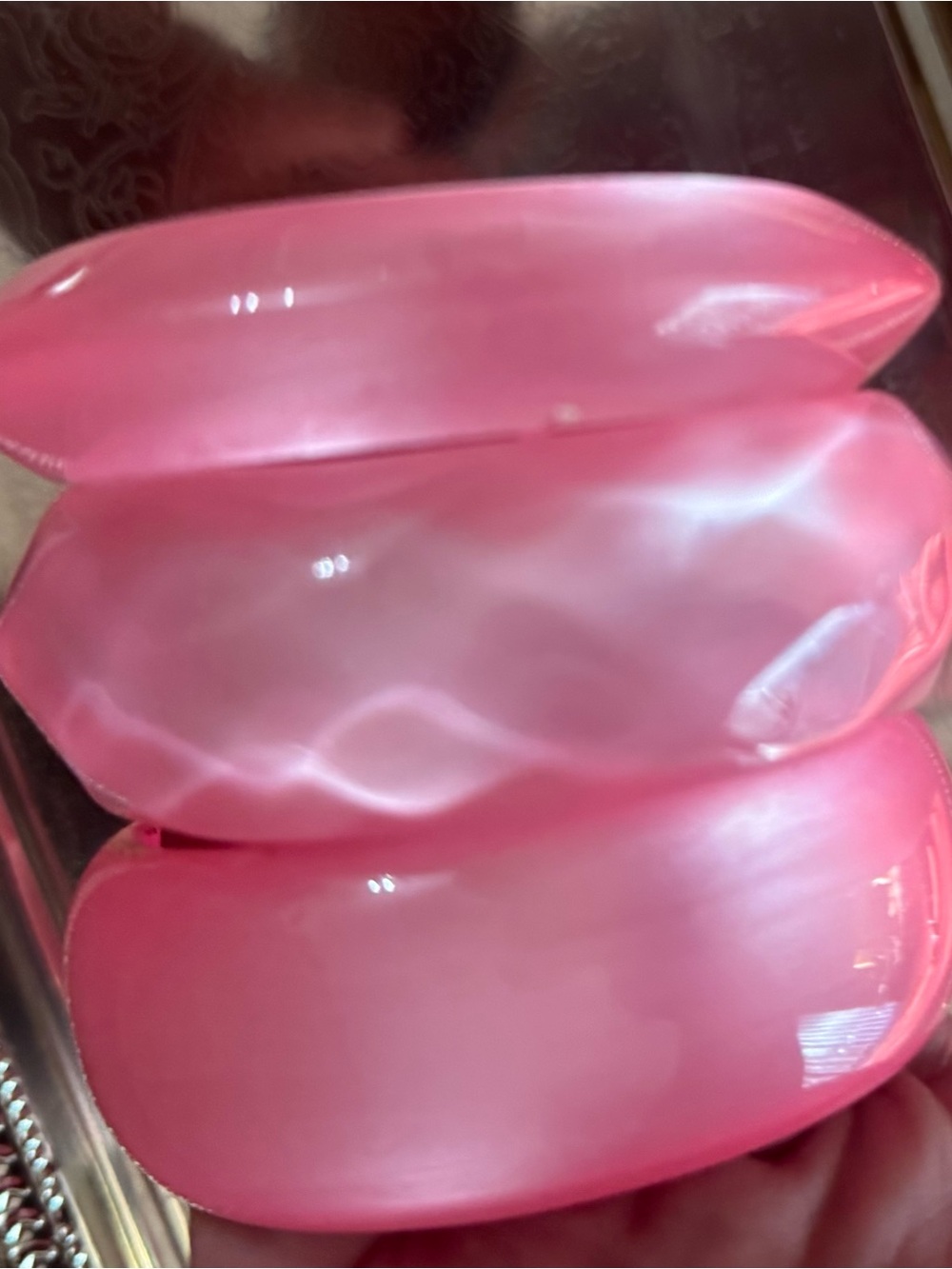 Pink Resin Statement Bracelet - Women Jewelry Bracelets